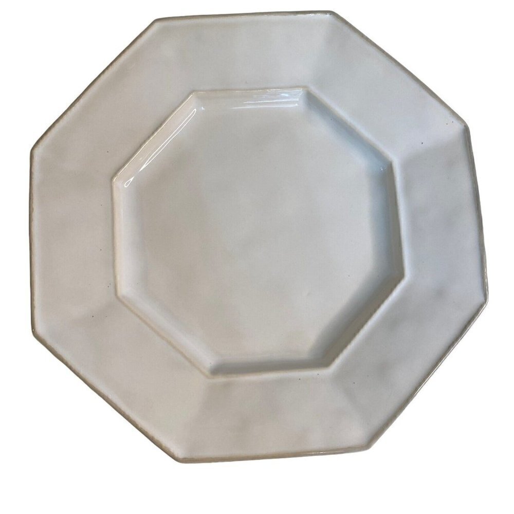 NEW Juliska Whitewash Octagonal Dessert Plate 8.75" Portugal Stoneware